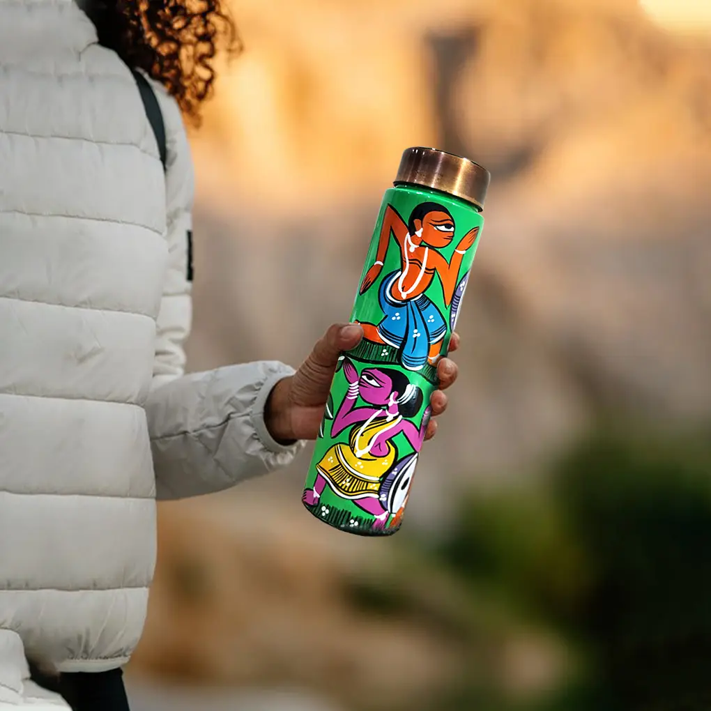 Hand-Crafted Pure Copper Bottle - Image 3