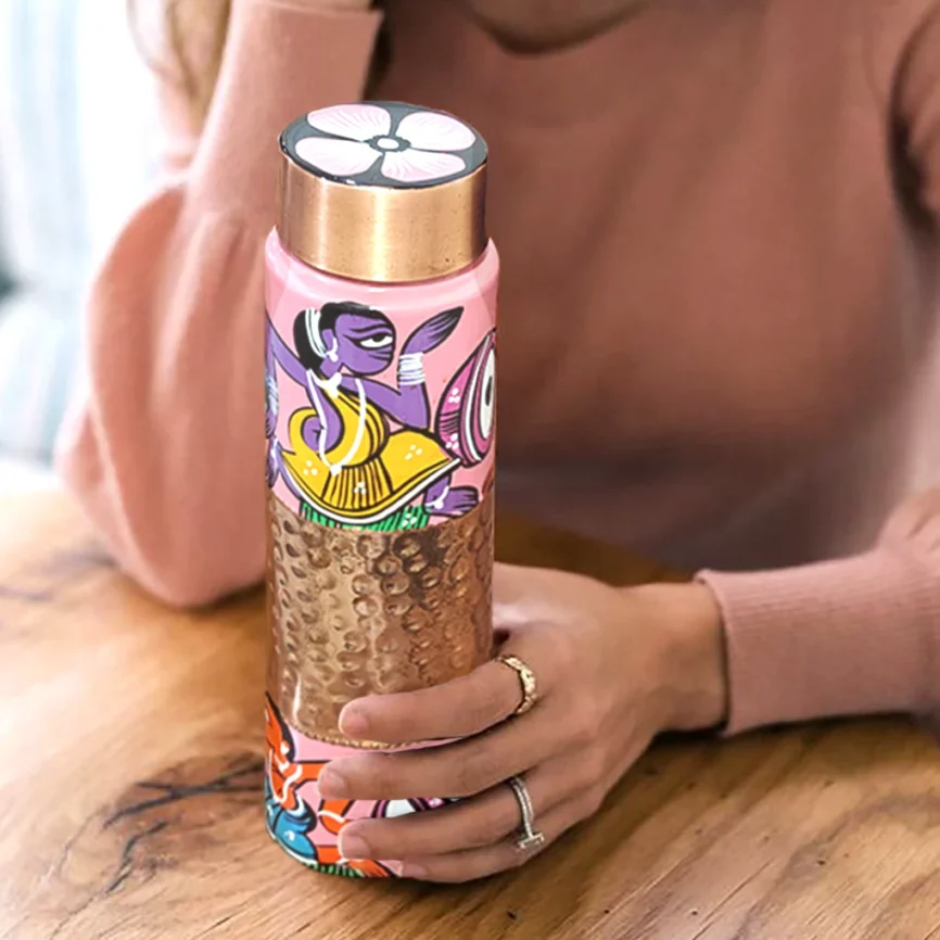 Beautiful design, copper bottle