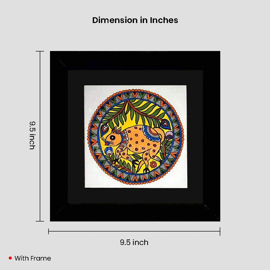 Madhubani Folk Animal Painting Mithila Art - Image 6