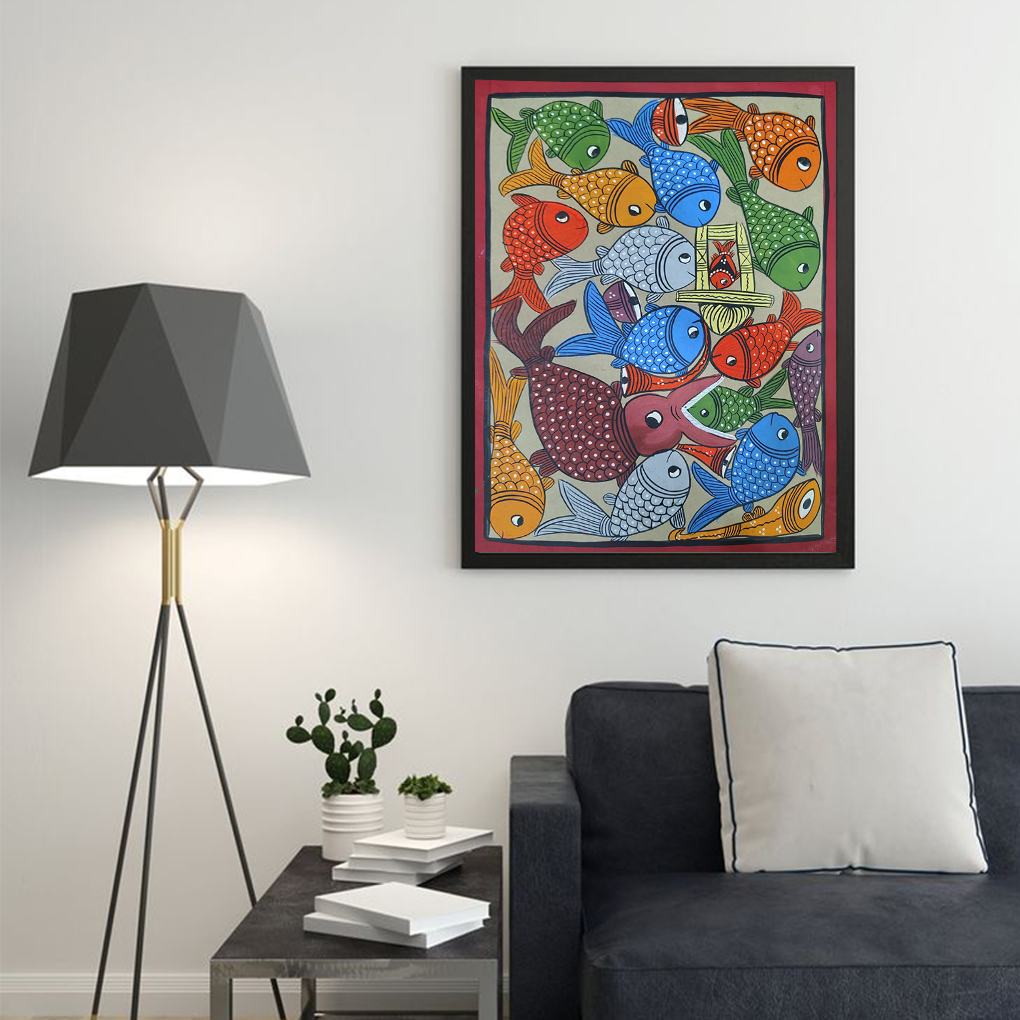 Pattachitra Painting (fish)