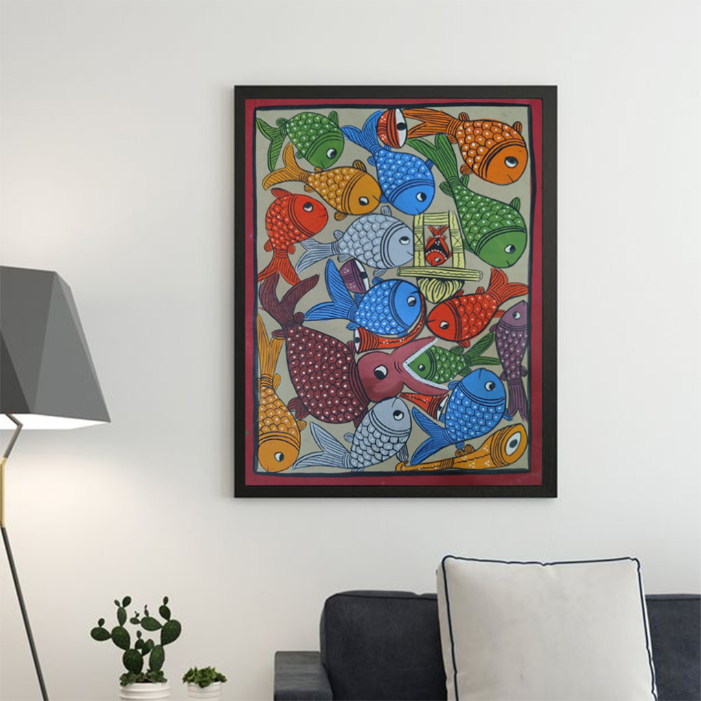 Pattachitra Painting (fish) - Image 2