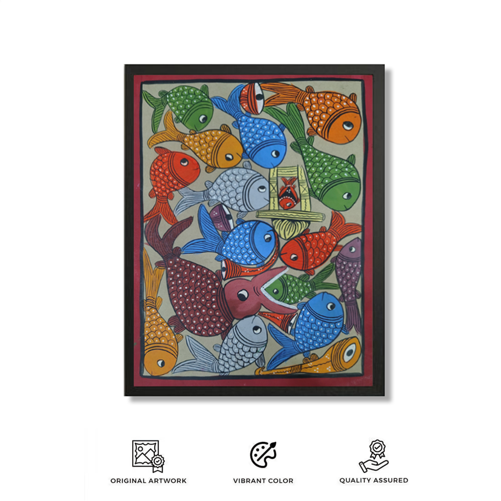Pattachitra Painting (fish) - Image 4