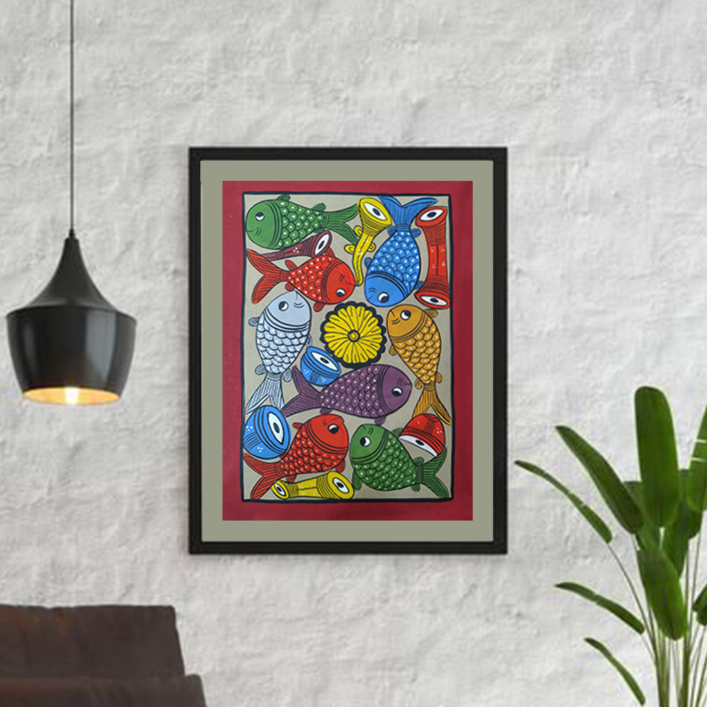 Pattachitra Painting (Fish) - Image 2