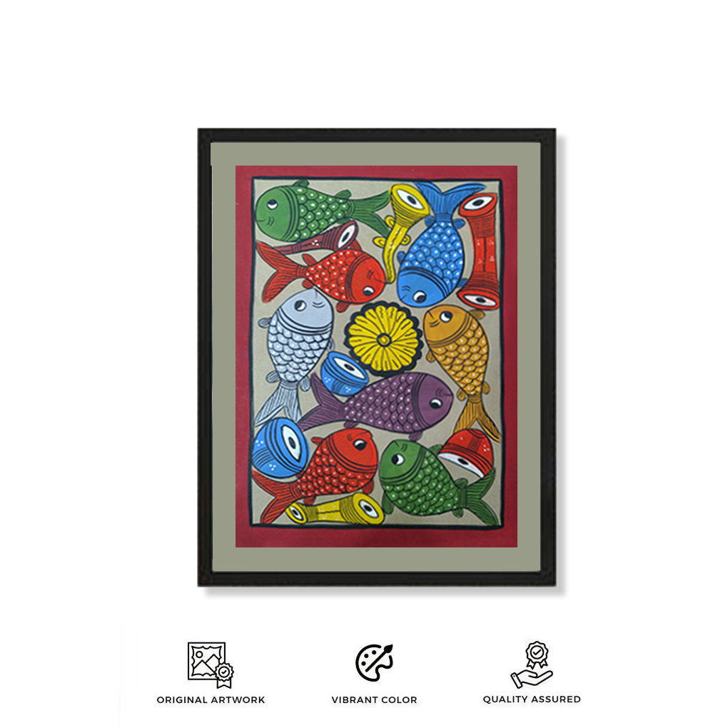 Pattachitra Painting (Fish) - Image 3