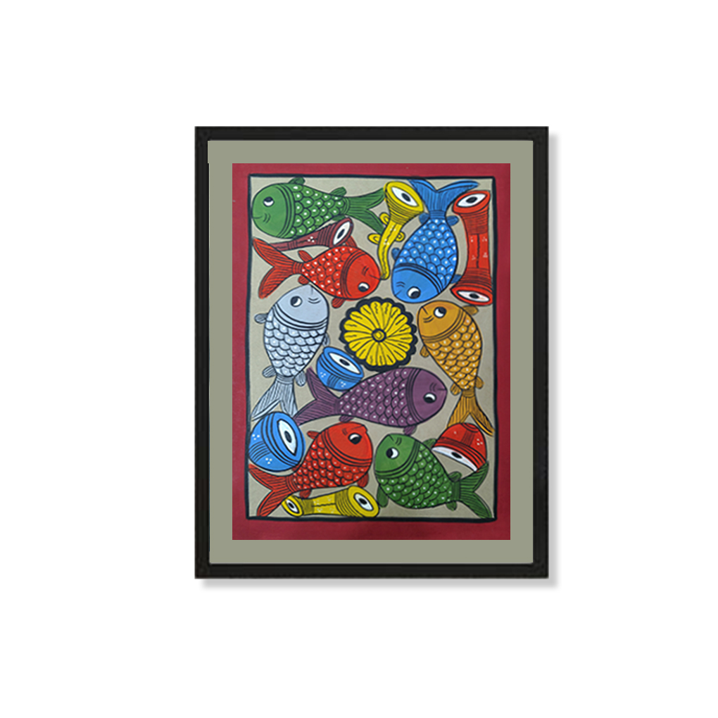 Pattachitra Painting (Fish) - Image 4