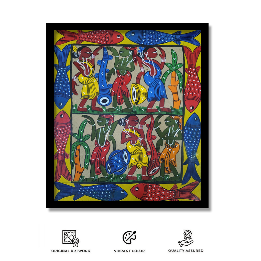 Pattachitra Painting (Fish) - Image 3