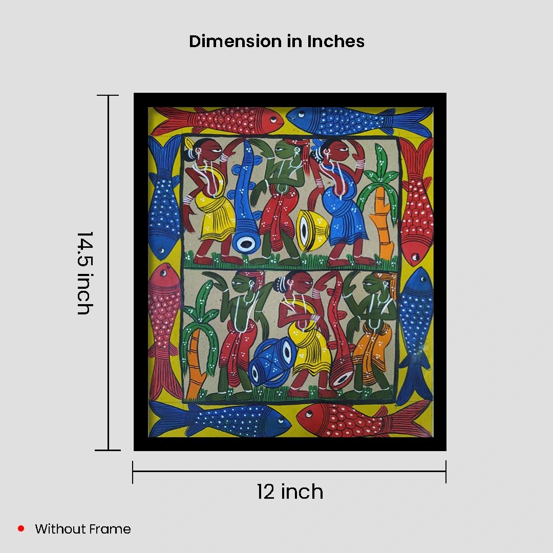 Pattachitra Painting (Fish) - Image 5