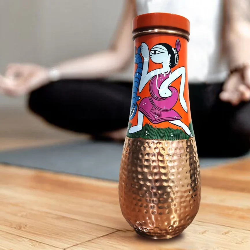 Surahi Copper Pot - Tribal design