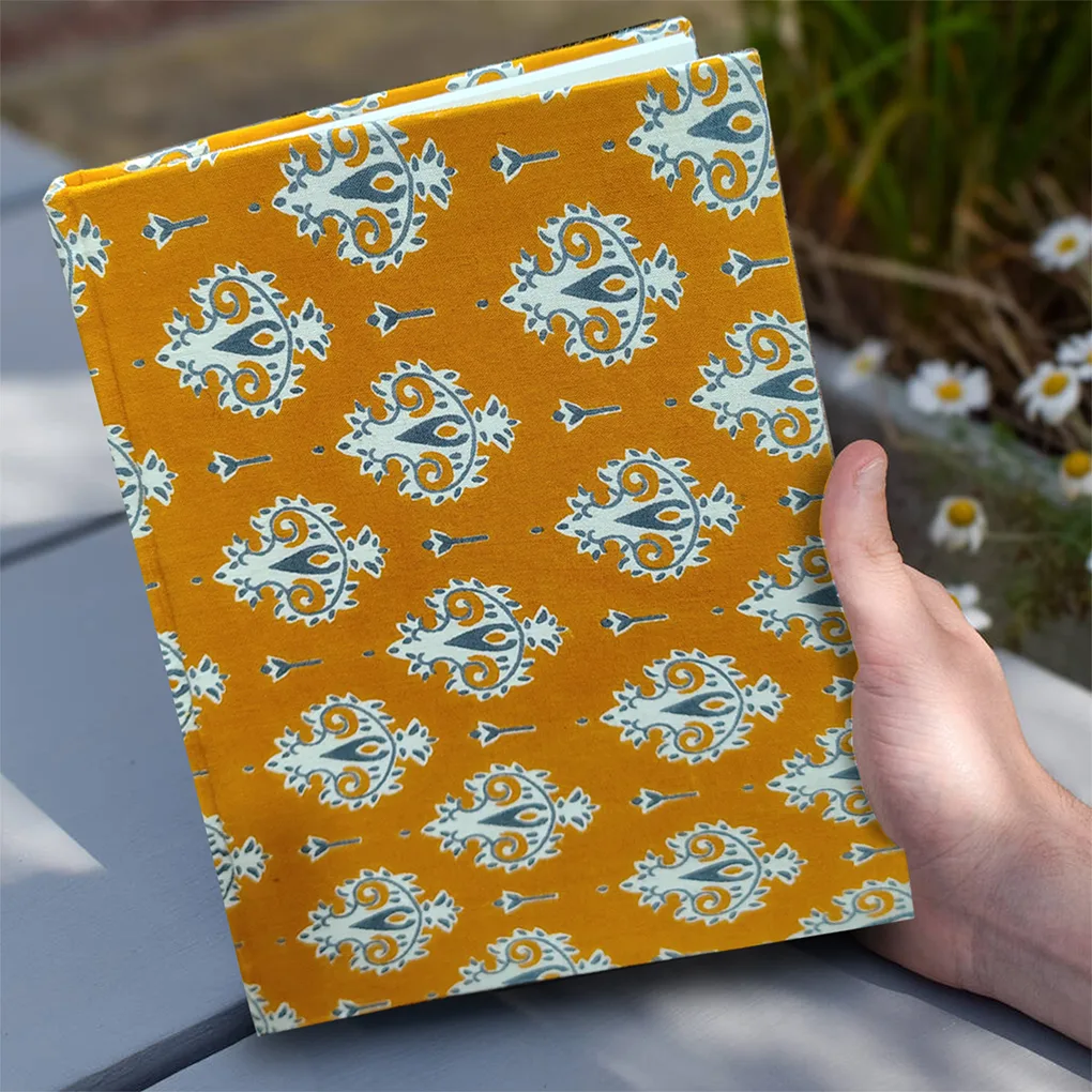 Handcrafted Hardbound Fabric Cover Diary