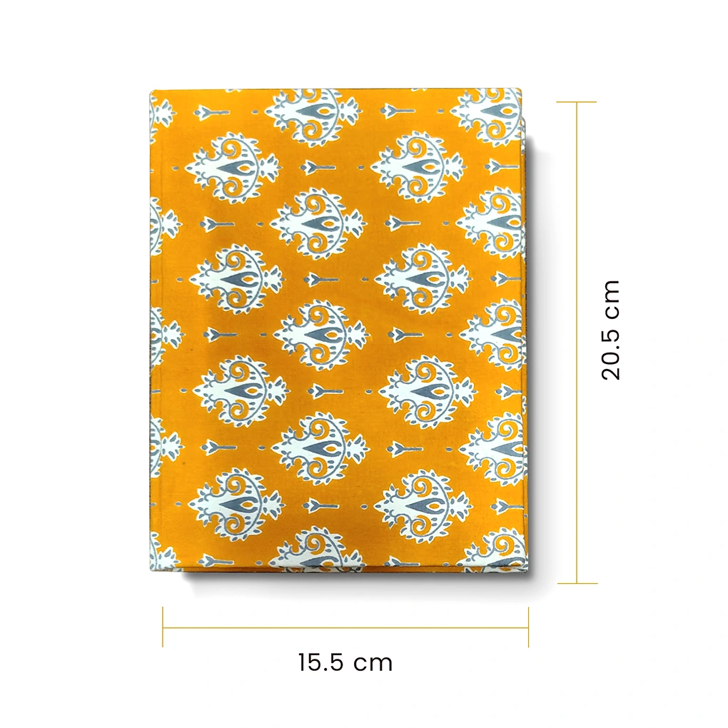 Handcrafted Hardbound Fabric Cover Diary - Image 3