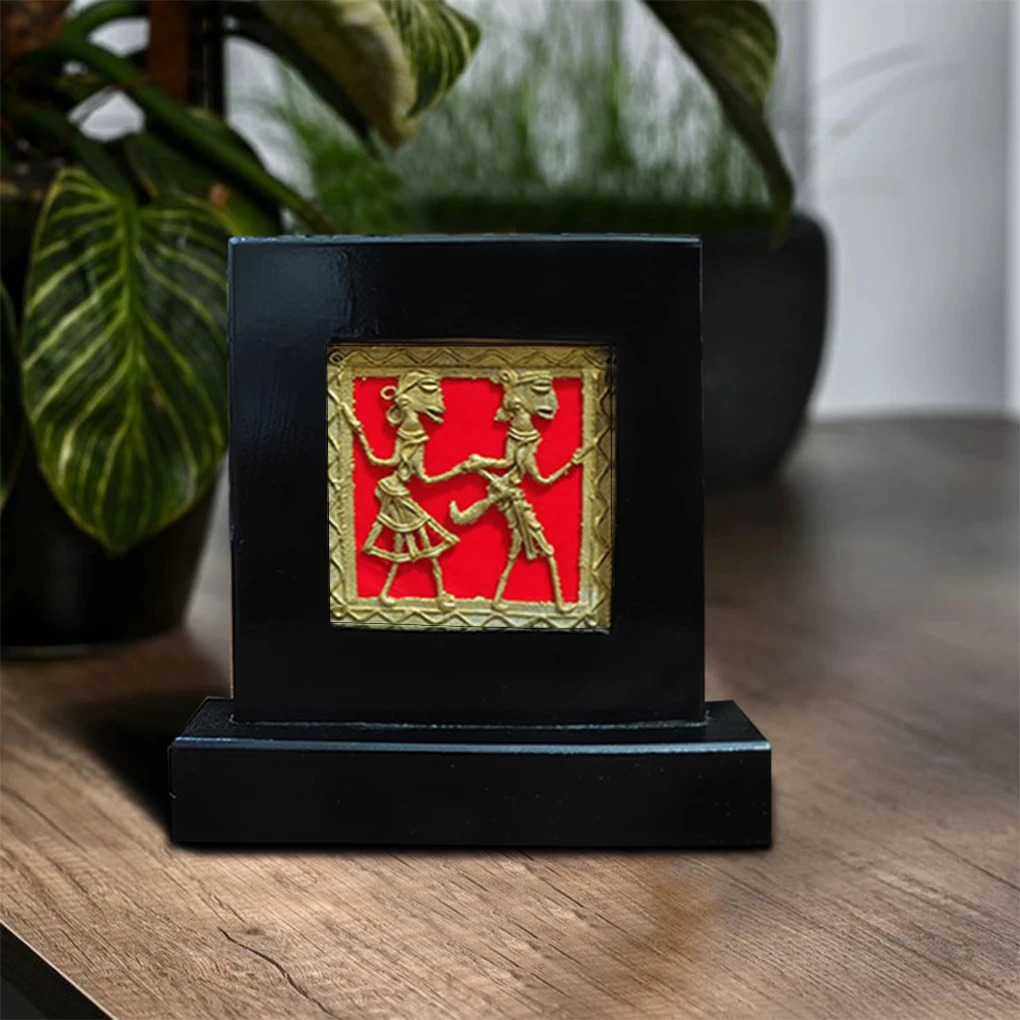 Tribal Dance Dhokra Art Memento for Gifting - Image 2