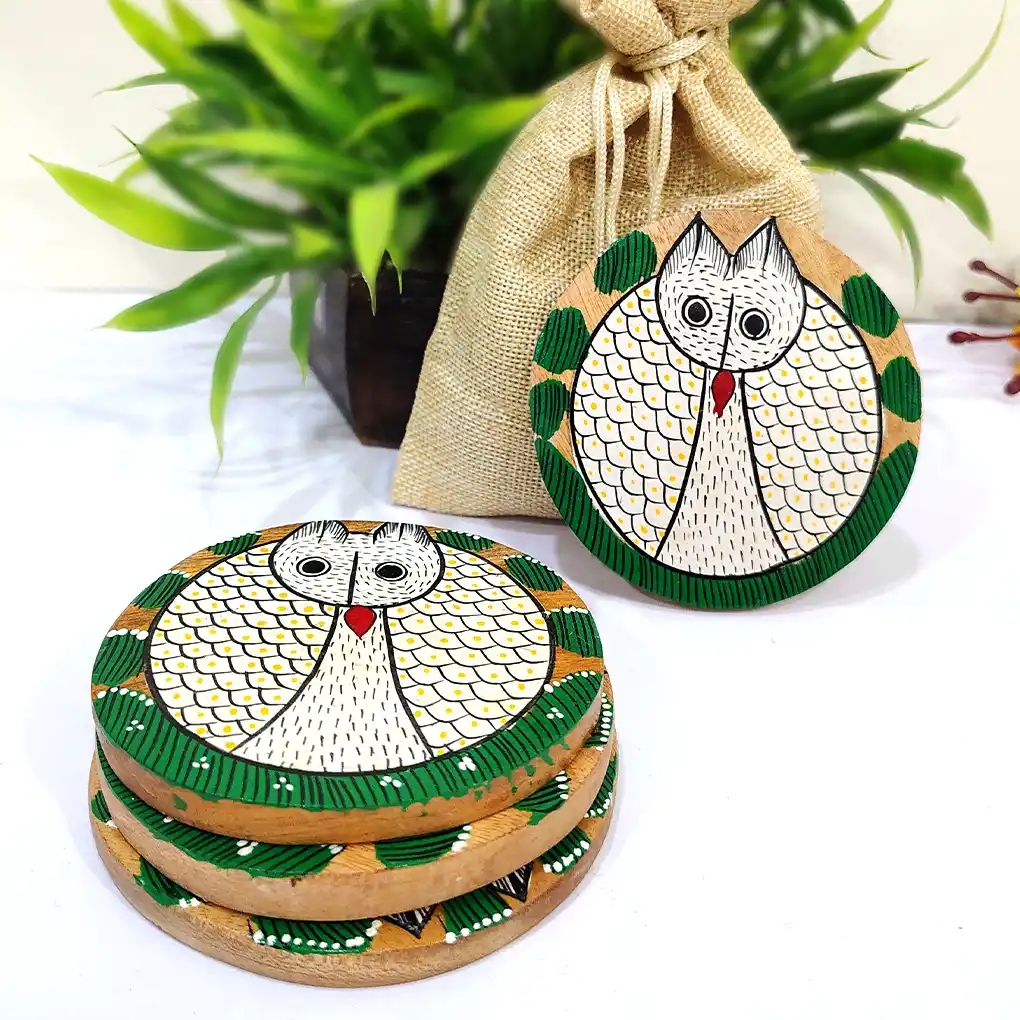 indian art coasters