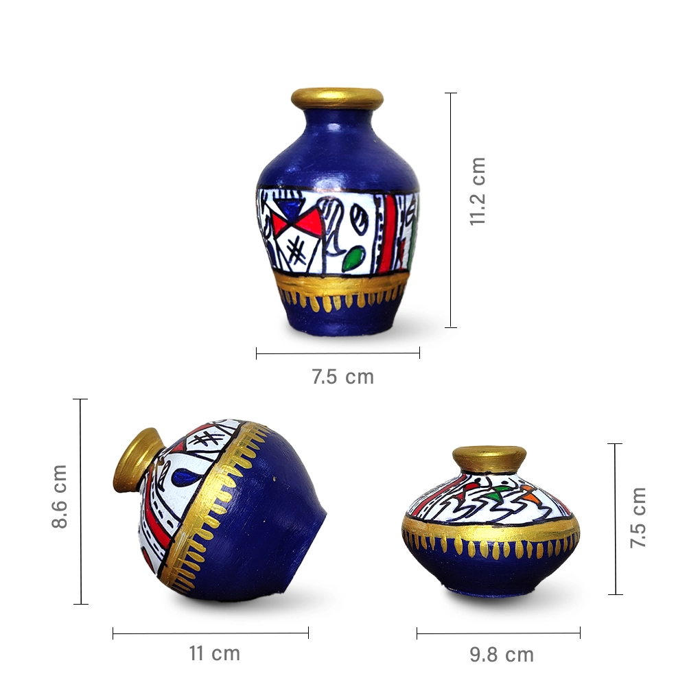 Decorative Terracotta Pots (Set of 3) - Image 3
