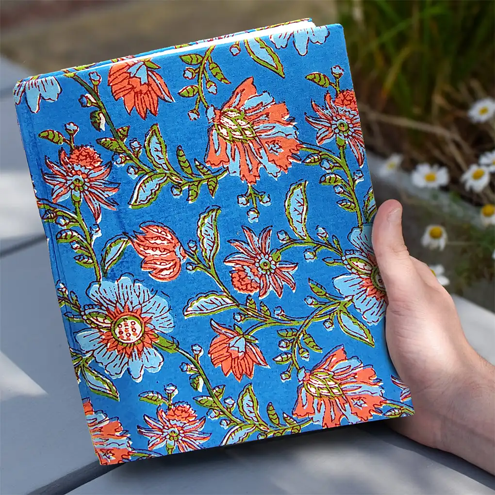 Handcrafted Hardbound Fabric Cover Diary