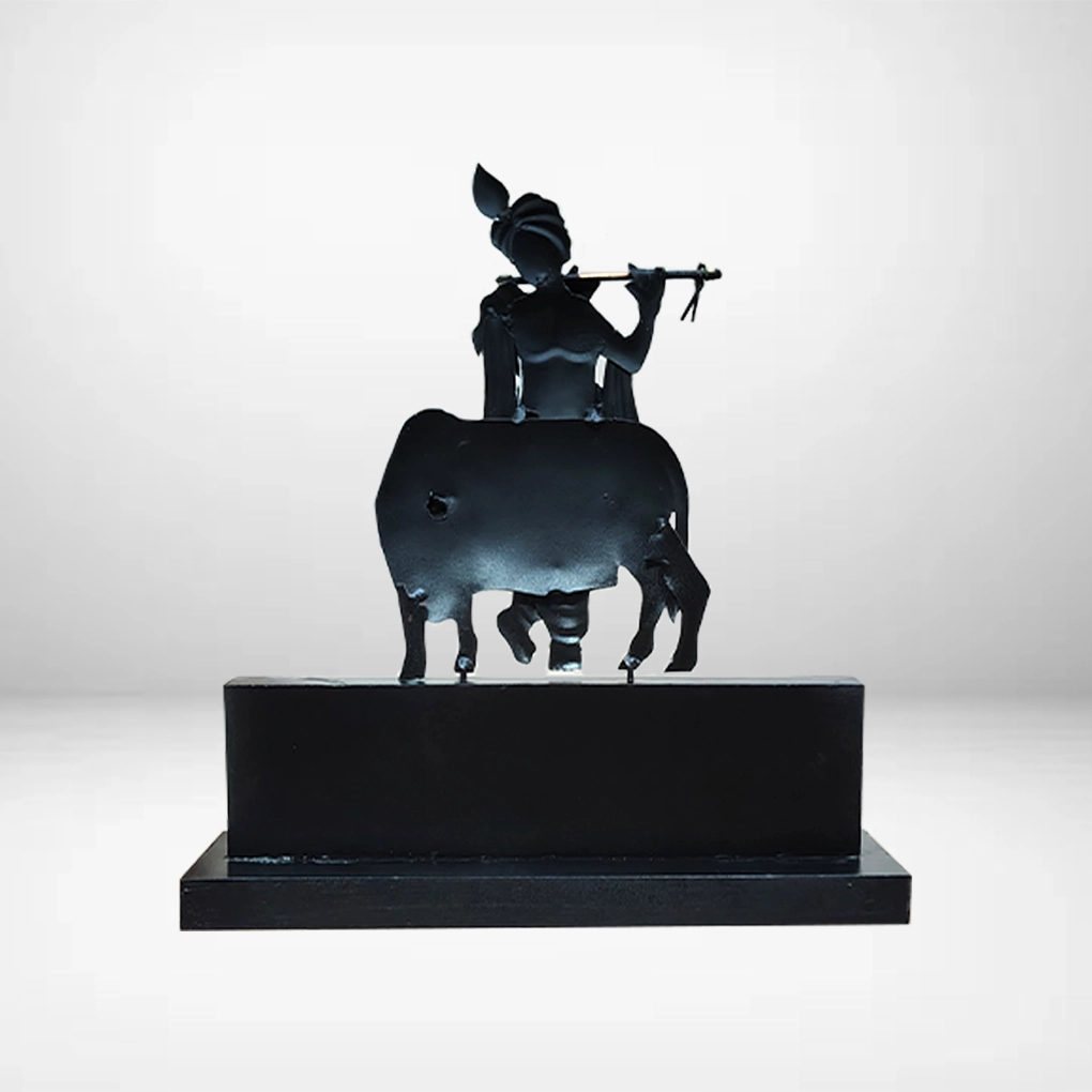 Handcrafted Lord Krishan & Cow Momento For Gifting - Image 6