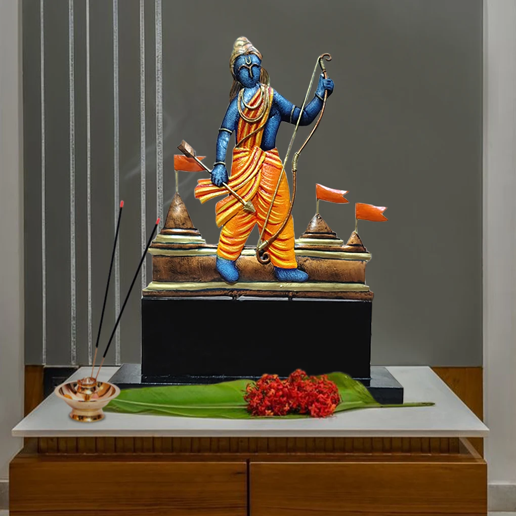 Handcrafted Lord Ram With Dhanush Momento - Image 2
