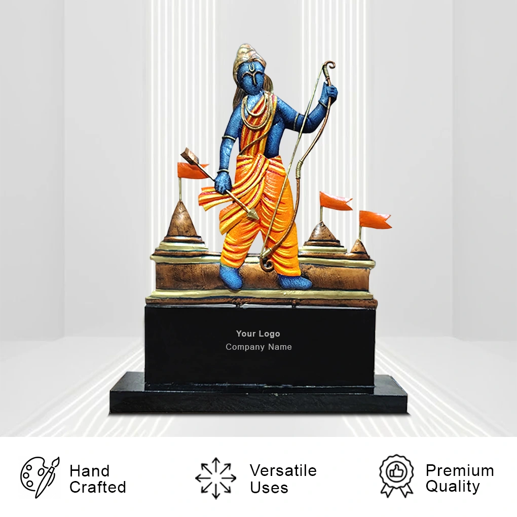 Handcrafted Lord Ram With Dhanush Momento - Image 3
