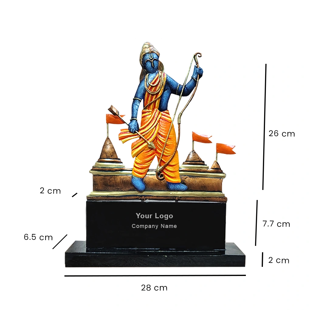 Handcrafted Lord Ram With Dhanush Momento - Image 8