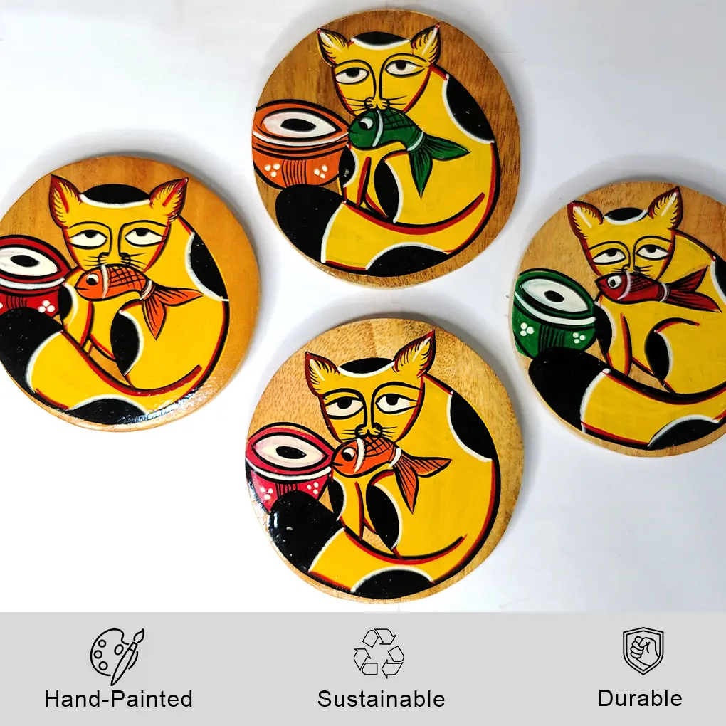 Hand Made Coasters - Set Of 4 - Image 2