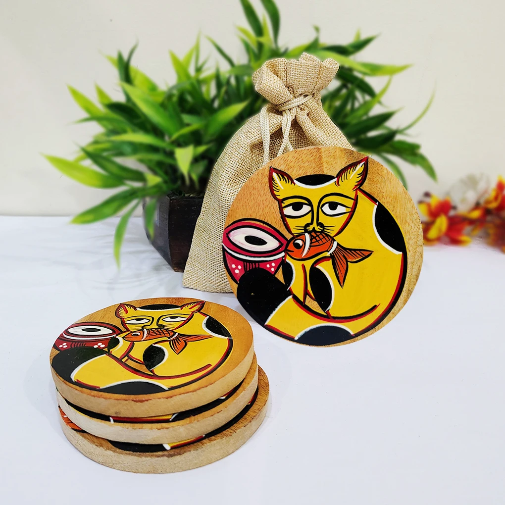 Hand Made Coasters - Set Of 4