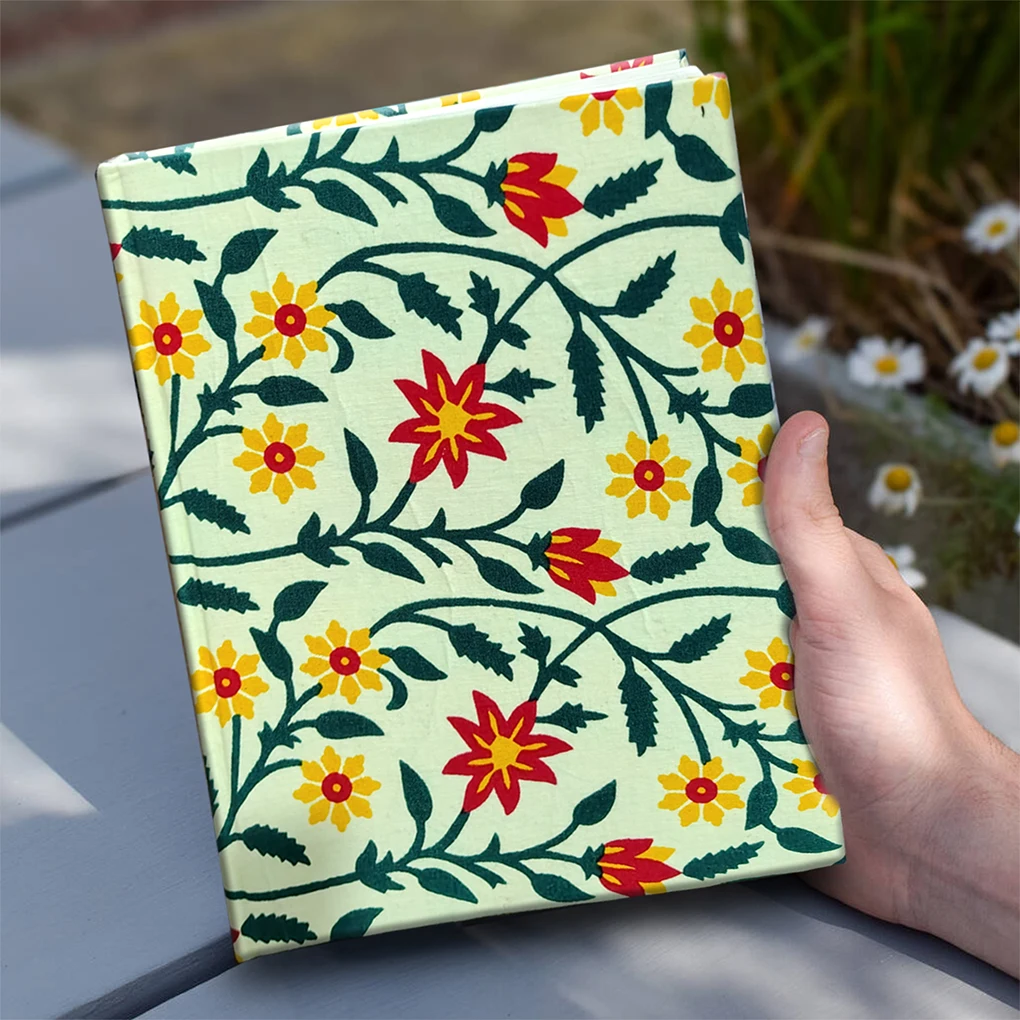 Handcrafted Hardbound Fabric Cover Diary