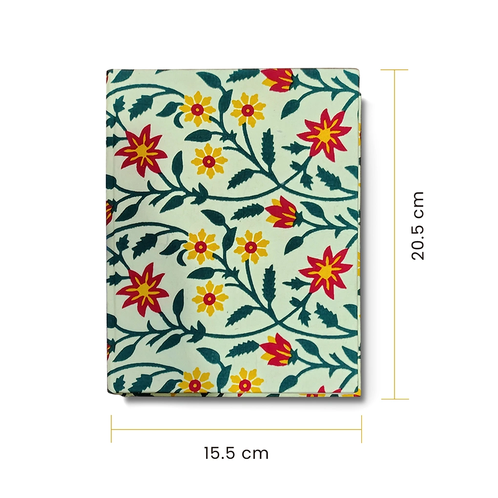 Handcrafted Hardbound Fabric Cover Diary - Image 3