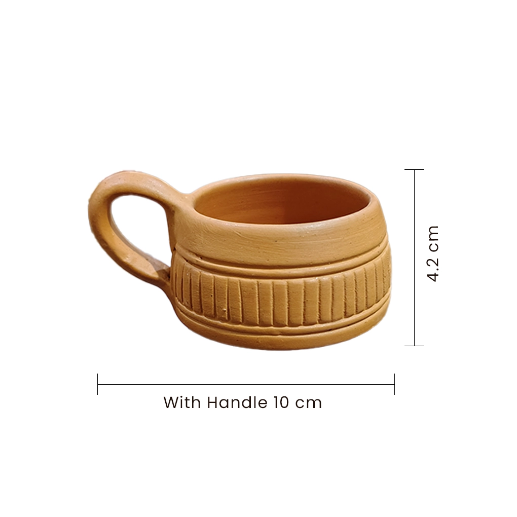Handcrafted Terracotta Cups (Set of 6) - Image 3