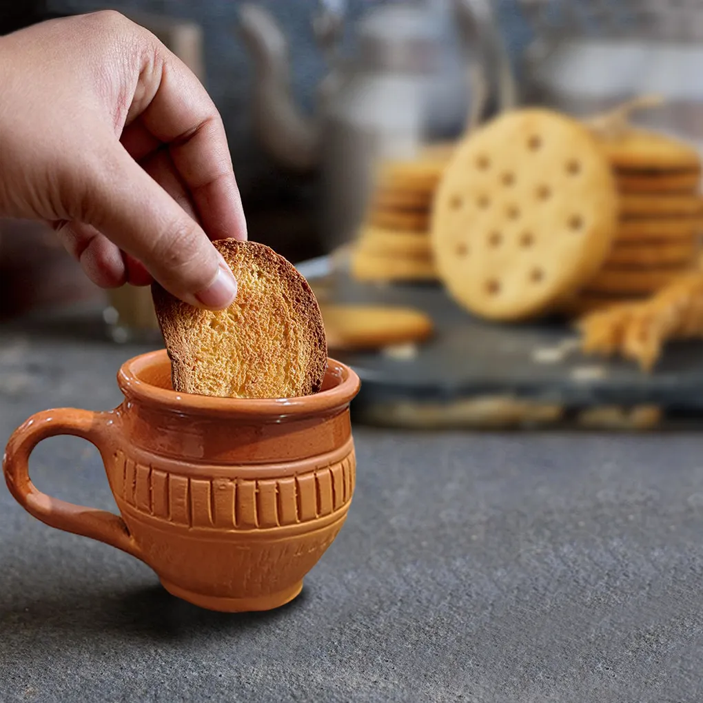 Handcrafted Terracotta Cups (Set of 6)