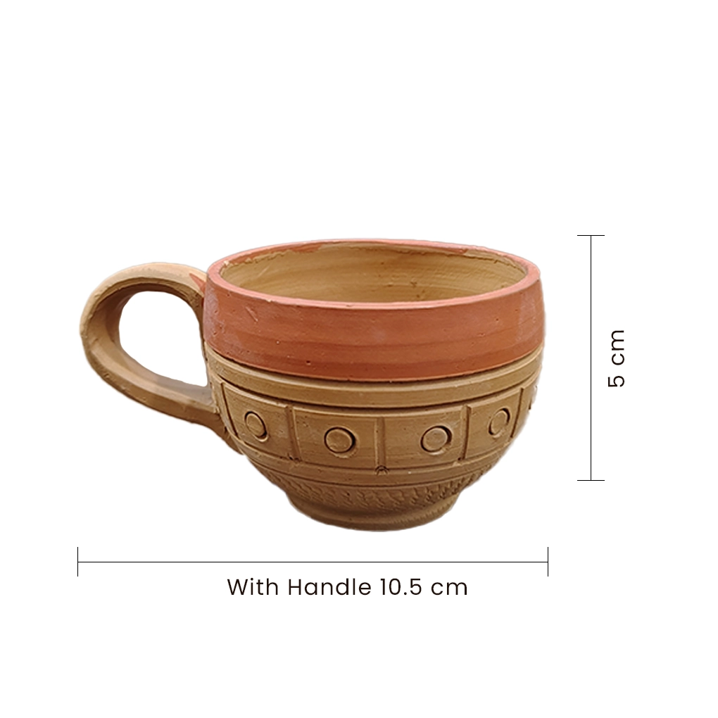Handcrafted Terracotta Cups (Set of 6) - Image 3
