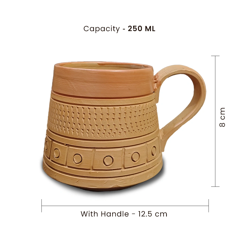 Handmade Terracotta Coffee Mugs - Image 3