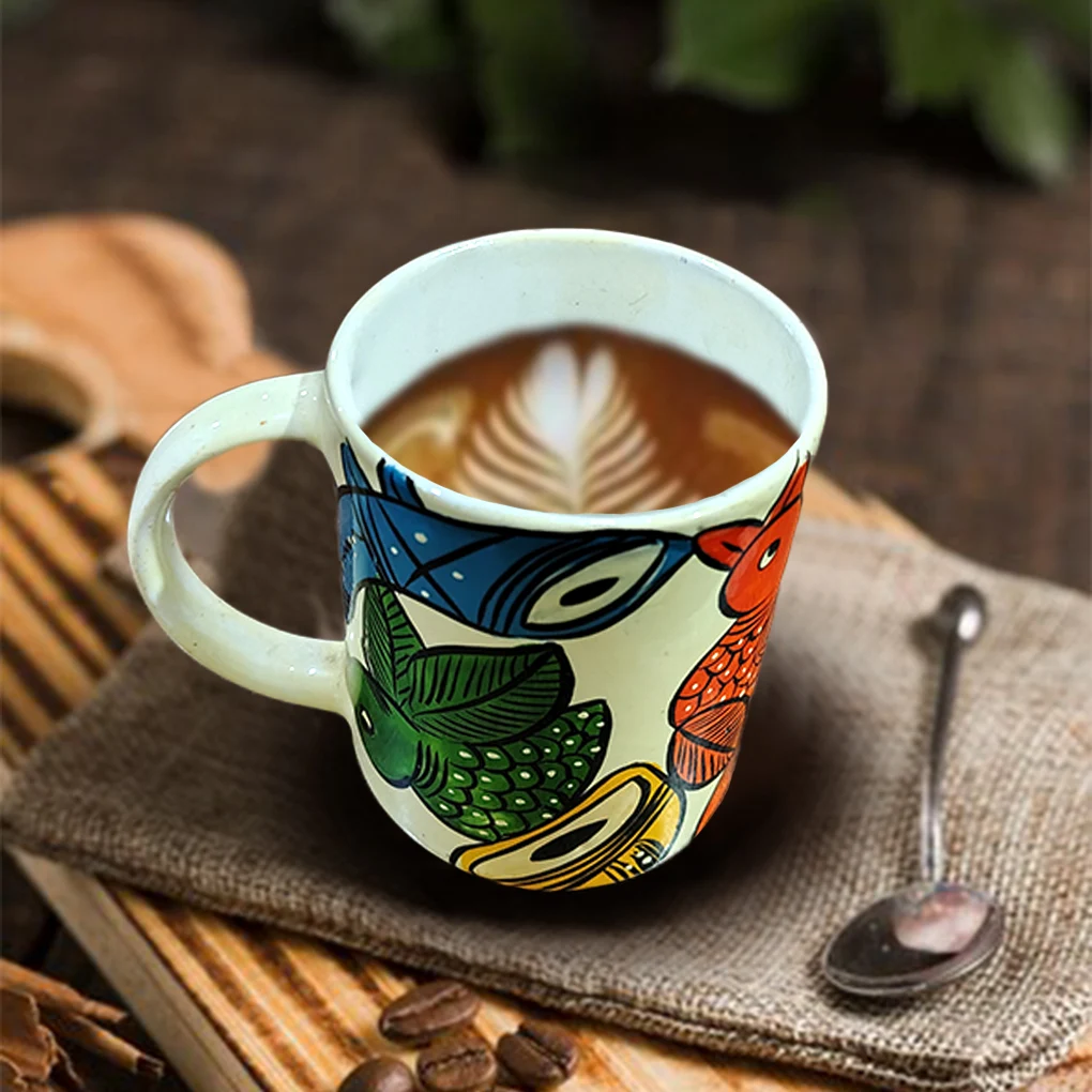 Hand-Painted Ceramic Coffee Mugs - Image 2