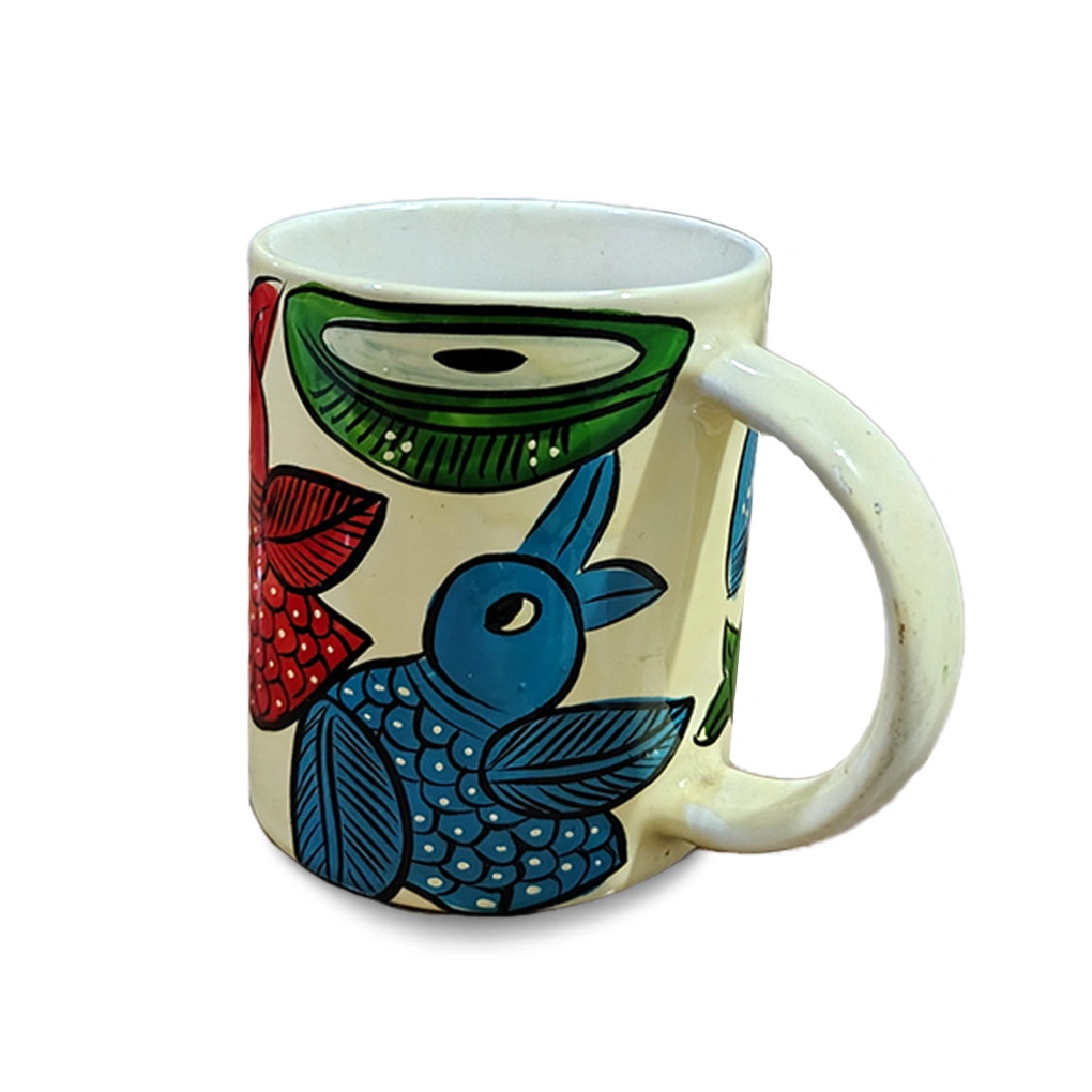 Hand-Painted Ceramic Coffee Mugs - Image 4