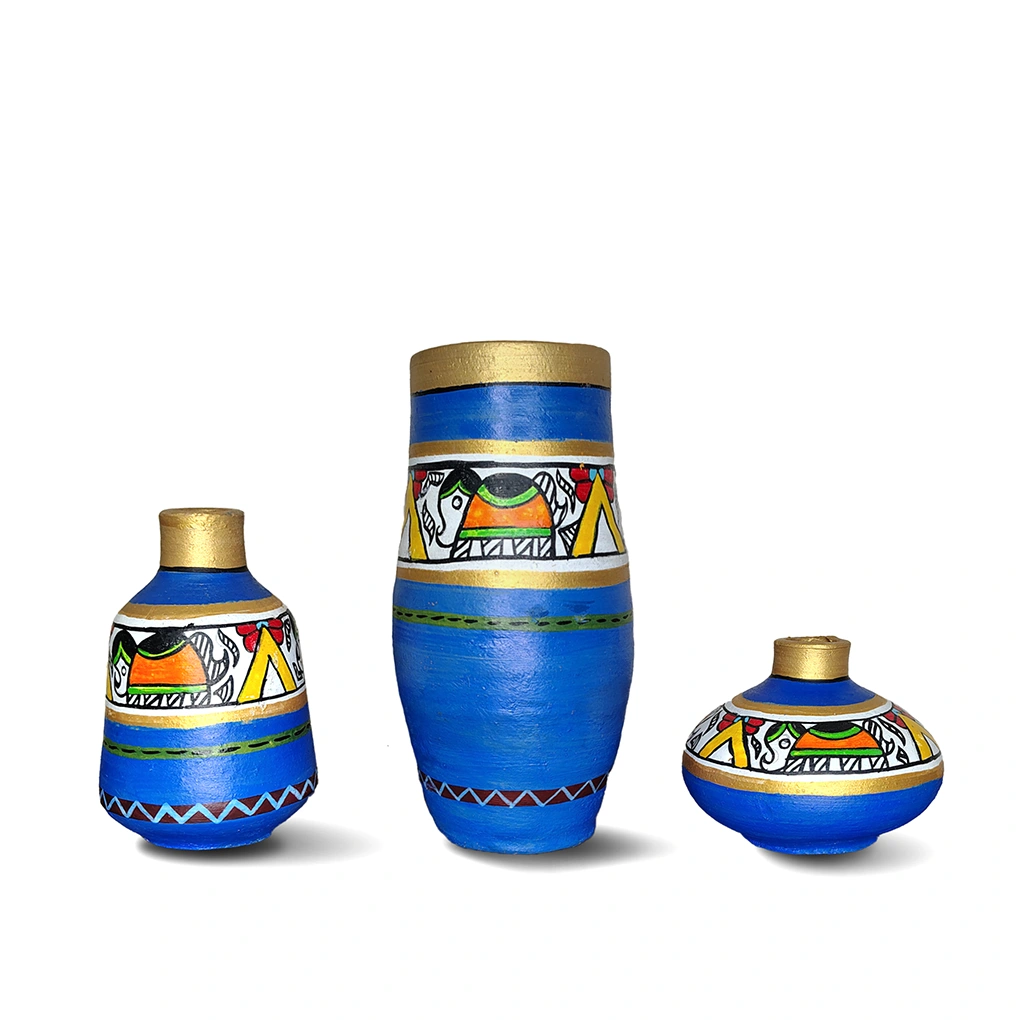Decorative Terracotta Pots (Set of 3) - Image 2