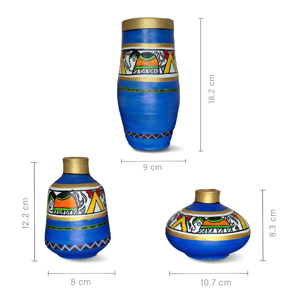 Decorative Terracotta Pots (Set of 3) - Image 3