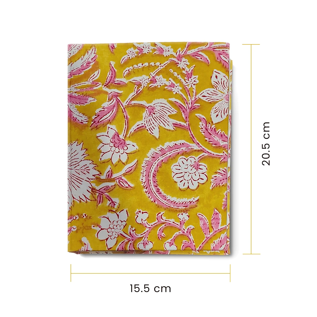Handcrafted Hardbound Fabric Cover Diary - Image 3