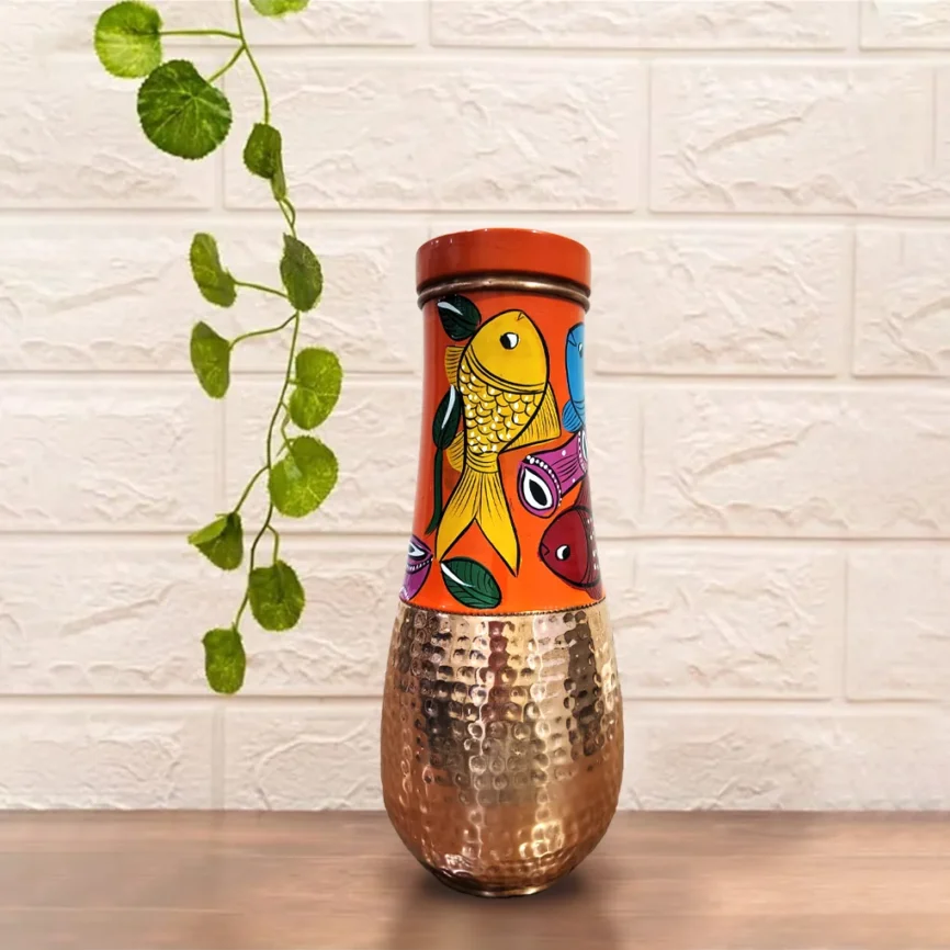 Surahi Copper Bottle - Fish Design selling on dirums