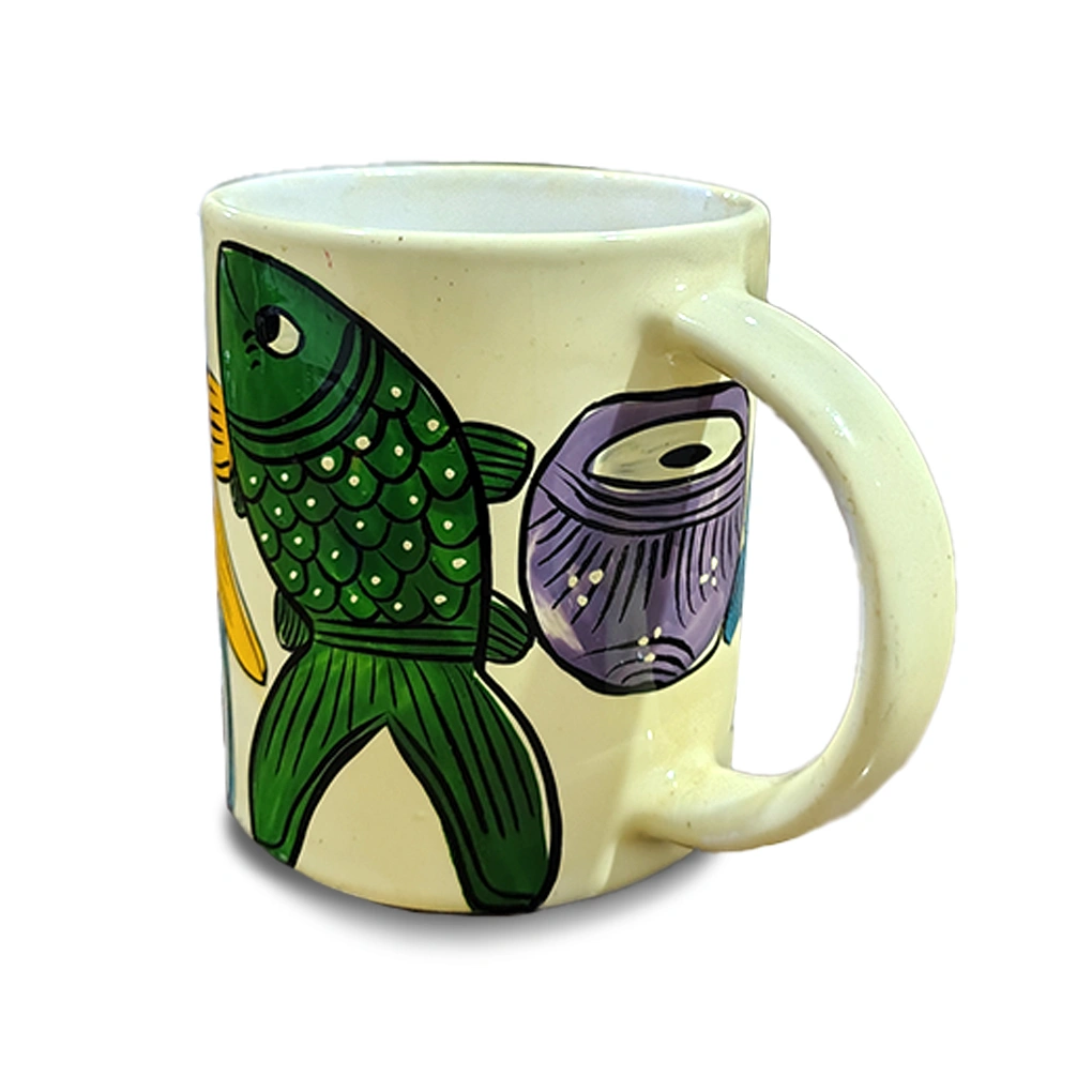 Hand-Painted Ceramic Coffee Mugs - Image 4
