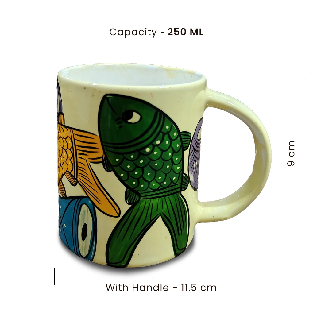 Hand-Painted Ceramic Coffee Mugs - Image 3