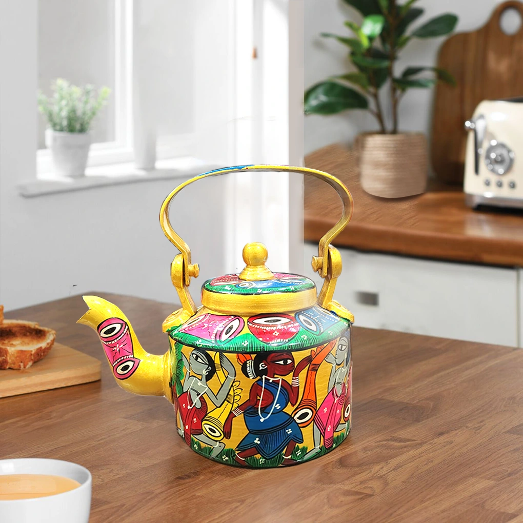 Tribal Painted Kettle