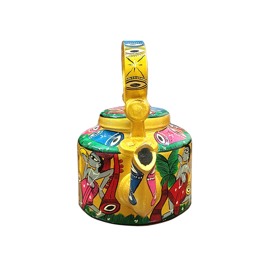 Tribal Painted Kettle - Image 3