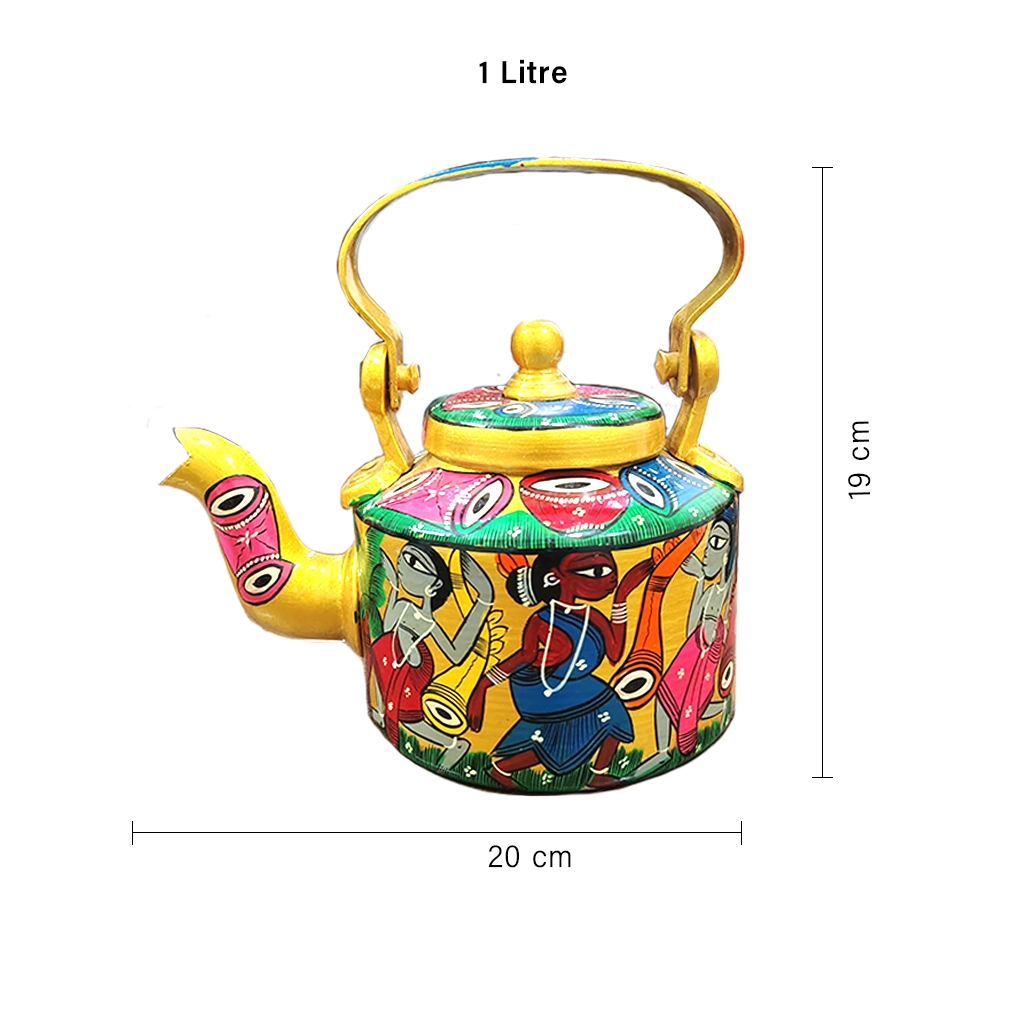 Tribal Painted Kettle - Image 7