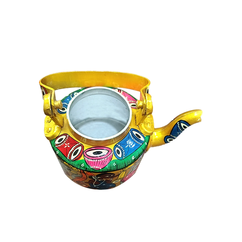 Tribal Painted Kettle - Image 8