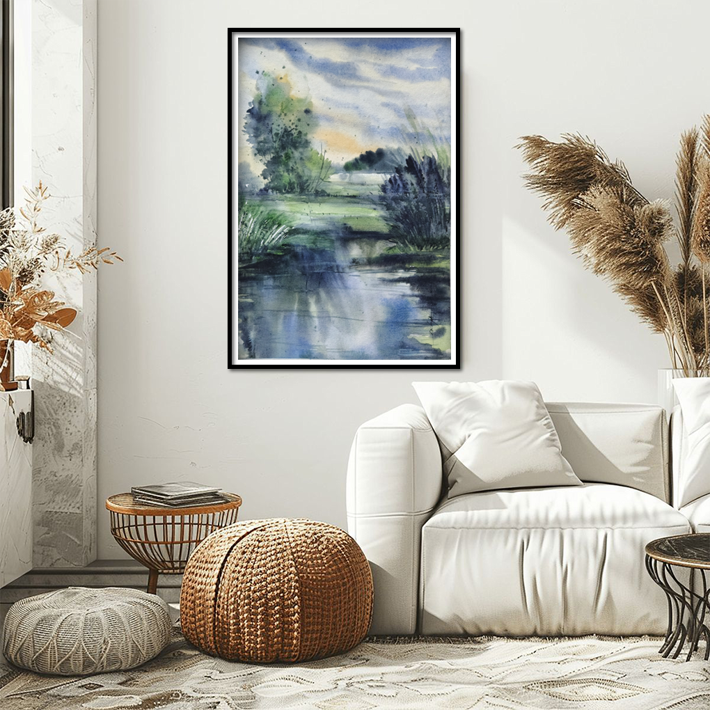 Reflections of Nature – Original Watercolour Landscape Painting