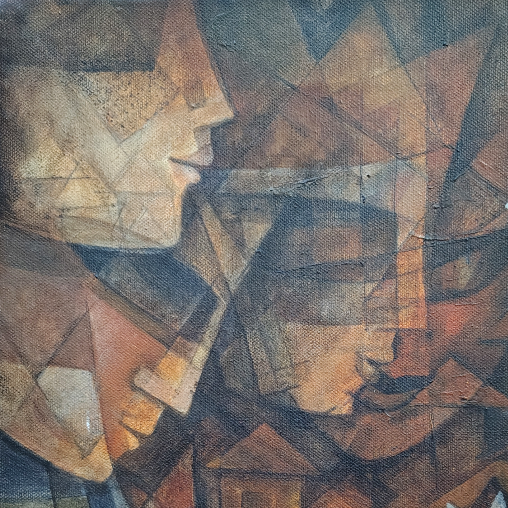 Abstract Chair & Nature Composition – Modern Hand-Painted Canvas Art - Image 5