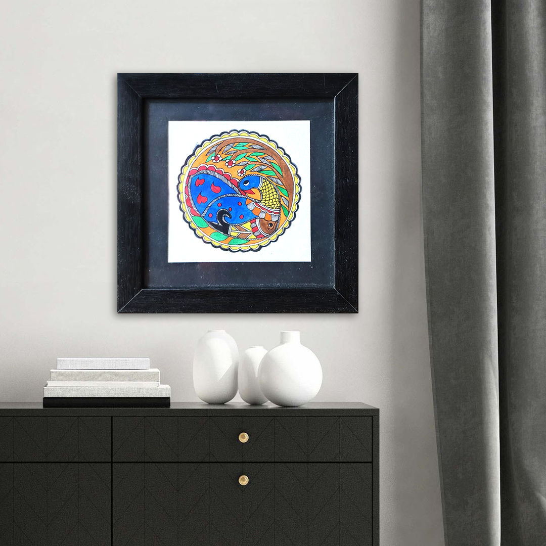 Traditional Peacock Folk Art