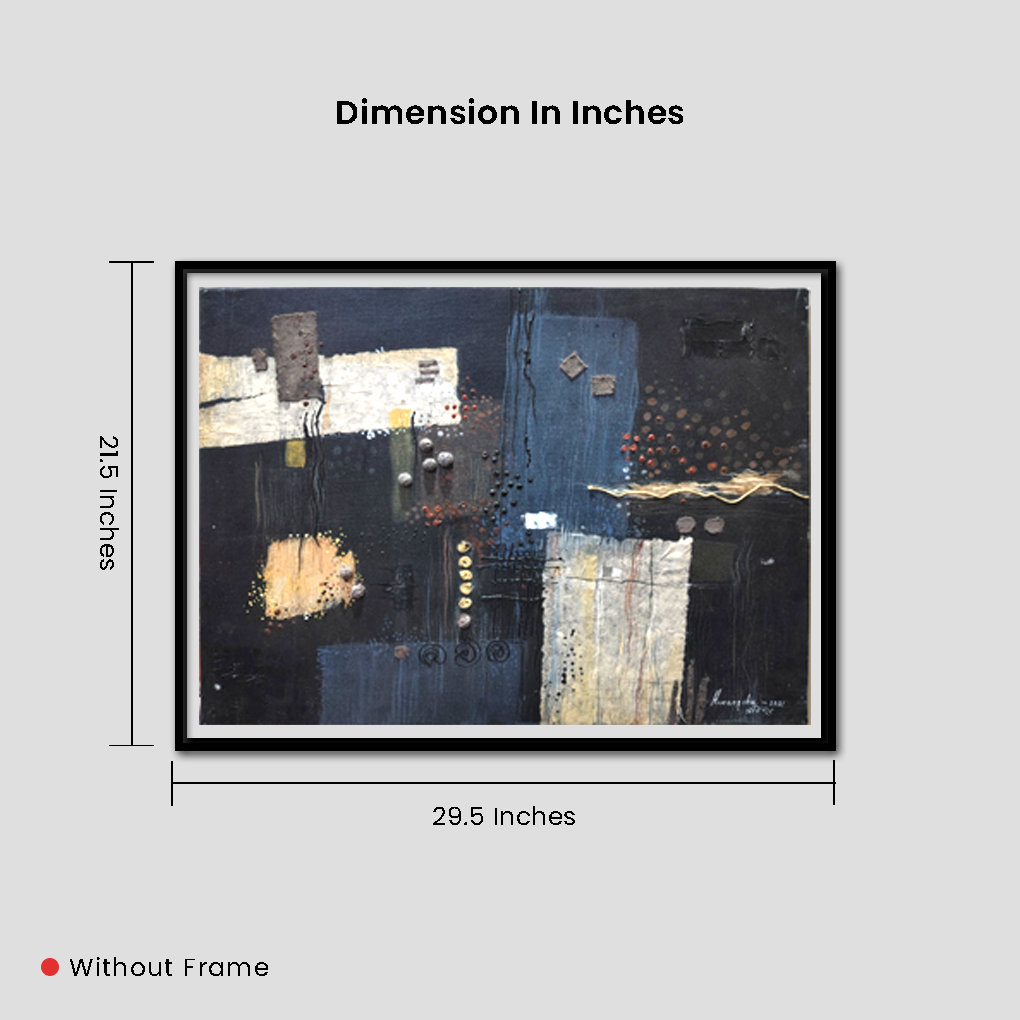 Modern Abstract Textured Canvas Painting – Contemporary Wall Art - Image 10