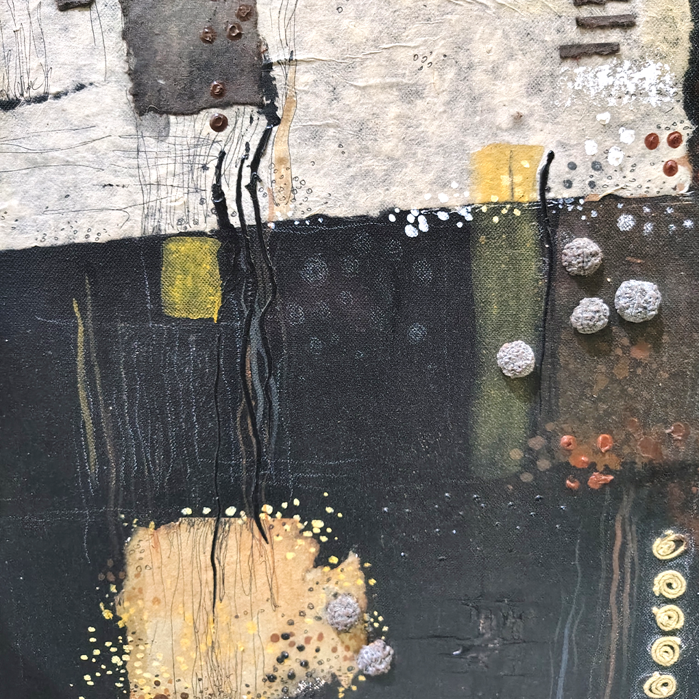 Modern Abstract Textured Canvas Painting – Contemporary Wall Art - Image 4