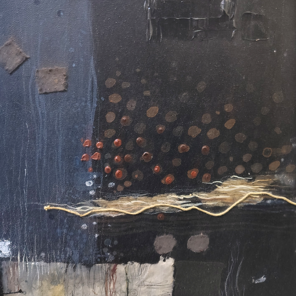 Modern Abstract Textured Canvas Painting – Contemporary Wall Art - Image 6