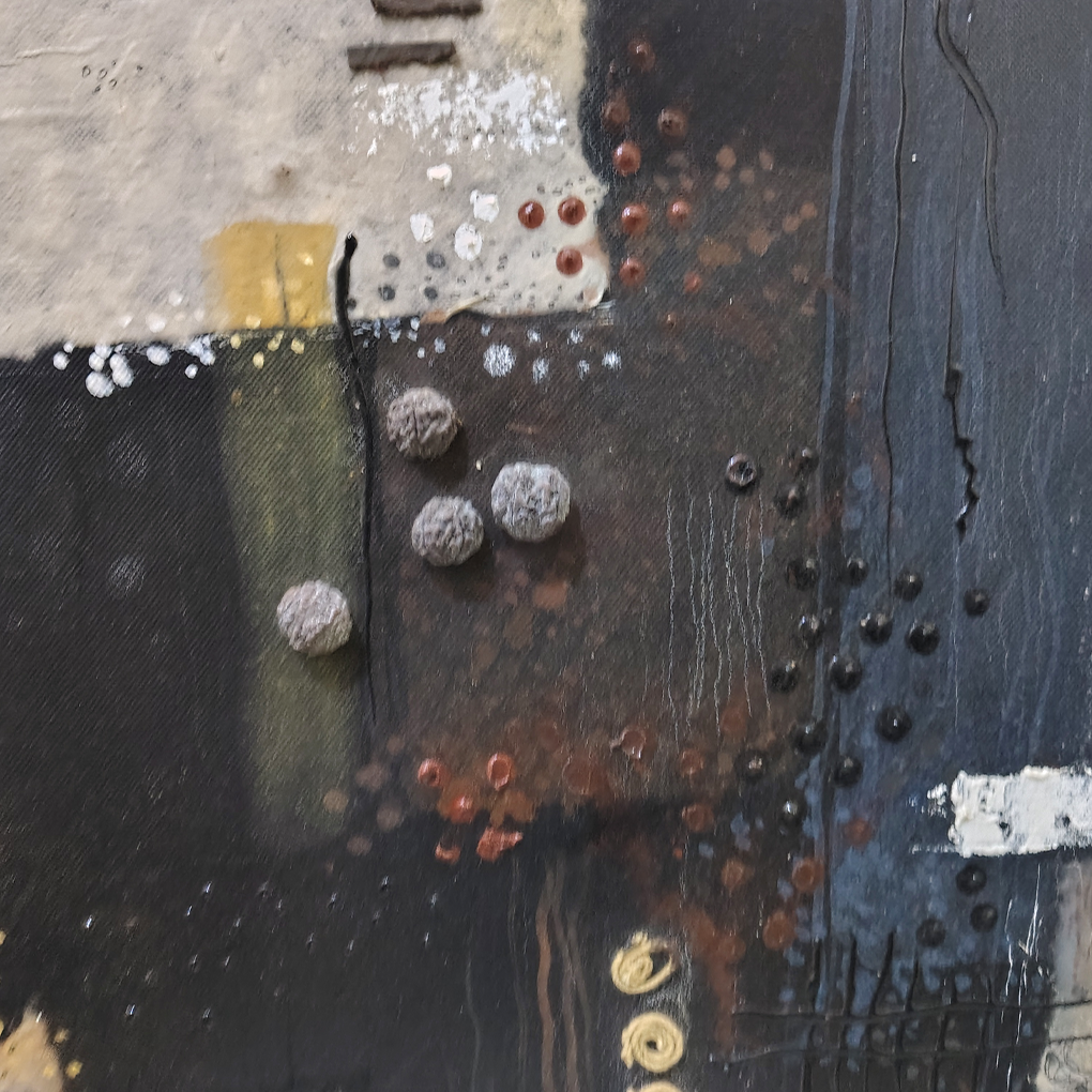 Modern Abstract Textured Canvas Painting – Contemporary Wall Art - Image 9