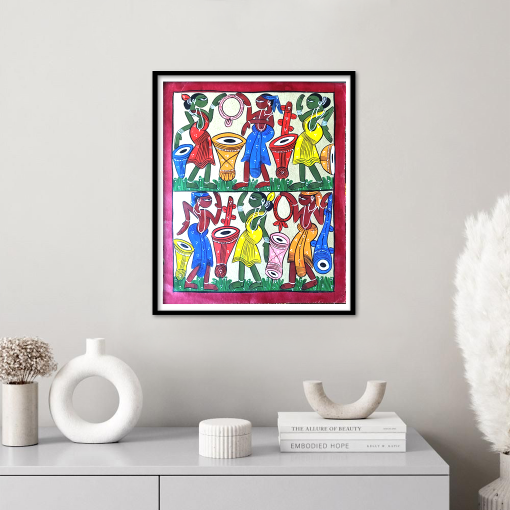 Pattachitra Tribal Celebration Wall Art